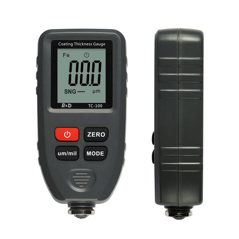 R&D TC100 Automobile Thickness Gauge Car Paint Tester Thickness Coating Meter Russia Manual Ultra-precise 0.1micron/0-1300 Fe&NF