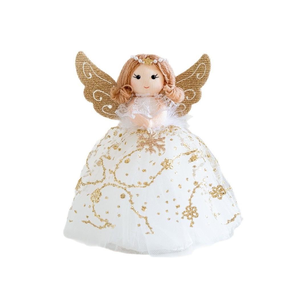 Hanging Christmas Angel Doll Gauze Skirt Xmas Tree Pendant Angel Girl Pendant Christmas Decor