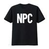NPC Неигровой персонаж RPG Ролевая игра Футболка Винтажная стирка Уличная одежда Дизайнерская одежда Дышащая