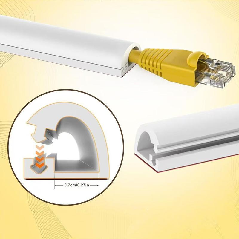 2/3M Trapezoid Slot Floor Cord Cover Cord Protector Extension Wiring Duct Electric Wire Slot Cable Manage Cable Hider Organizer