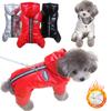 Winter Dog Clothes Thicken Puppy Hoodies Warm Dog Jumpsuits Waterproof Pet Jacket Coat for Small Medium Dogs Chihuahua Apparel French Bulldog Overalls