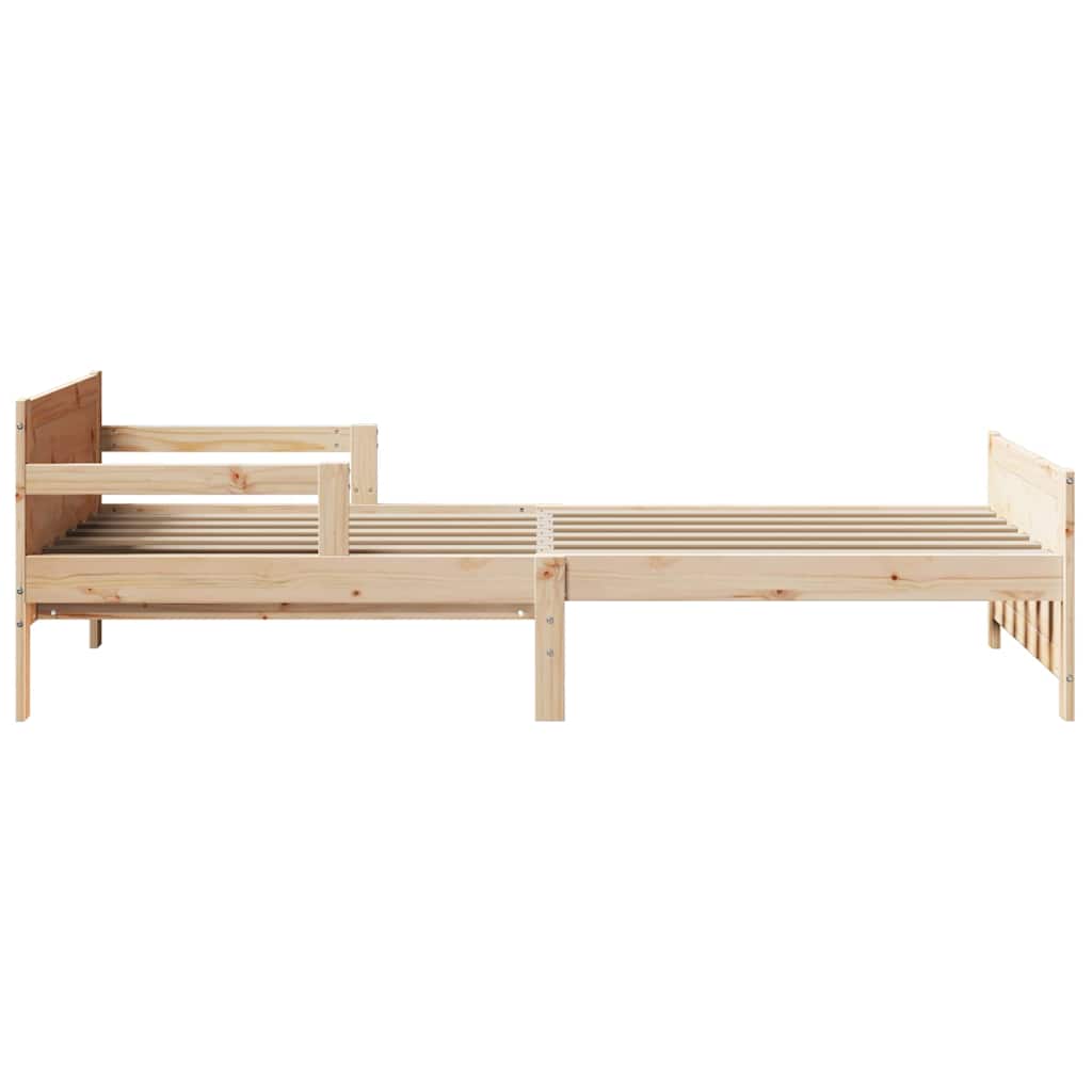 Bed Frame with Headboard Brown 80 x 200 cm Engineered Wood