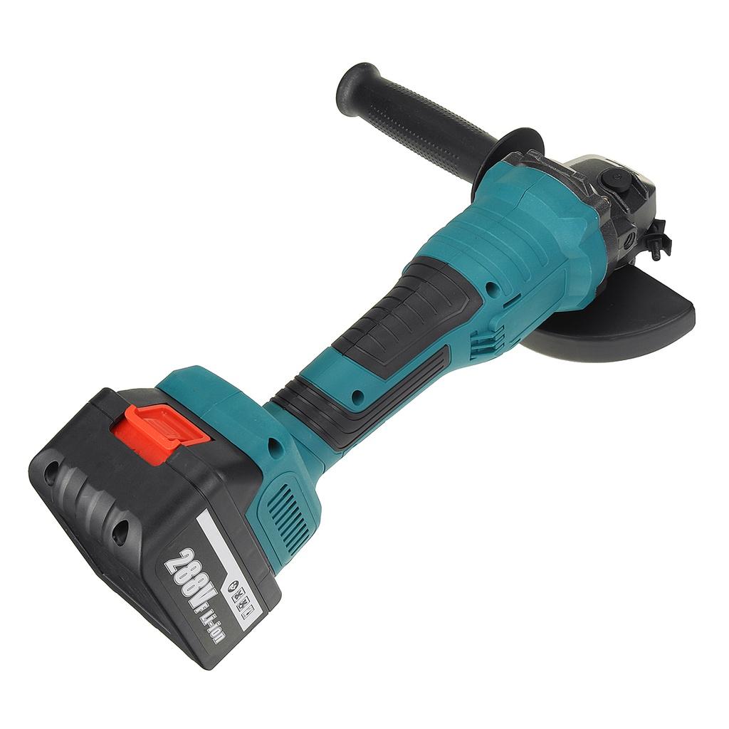 100/125 мм Аккумуляторная угловая шлифовальная машина для полировки, электроинструменты 21000RMP, аккумуляторная электрическая шлифовальная машина для резки