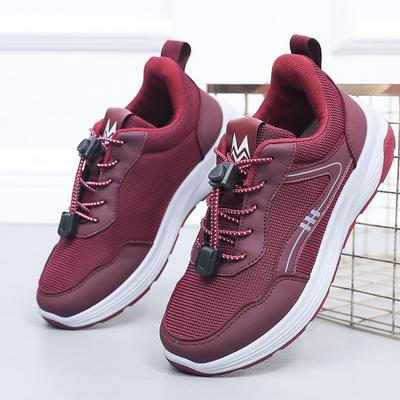 Толстая подошва Новые повседневные женские кроссовки высокого качества дышащие женские вулканизированные туфли уличные кроссовки для ходьбы