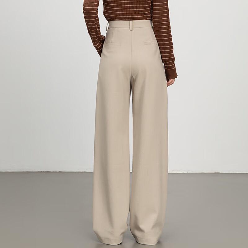 Женские свободные брюки-кюлоты из тенселя и шерсти Van Zhen