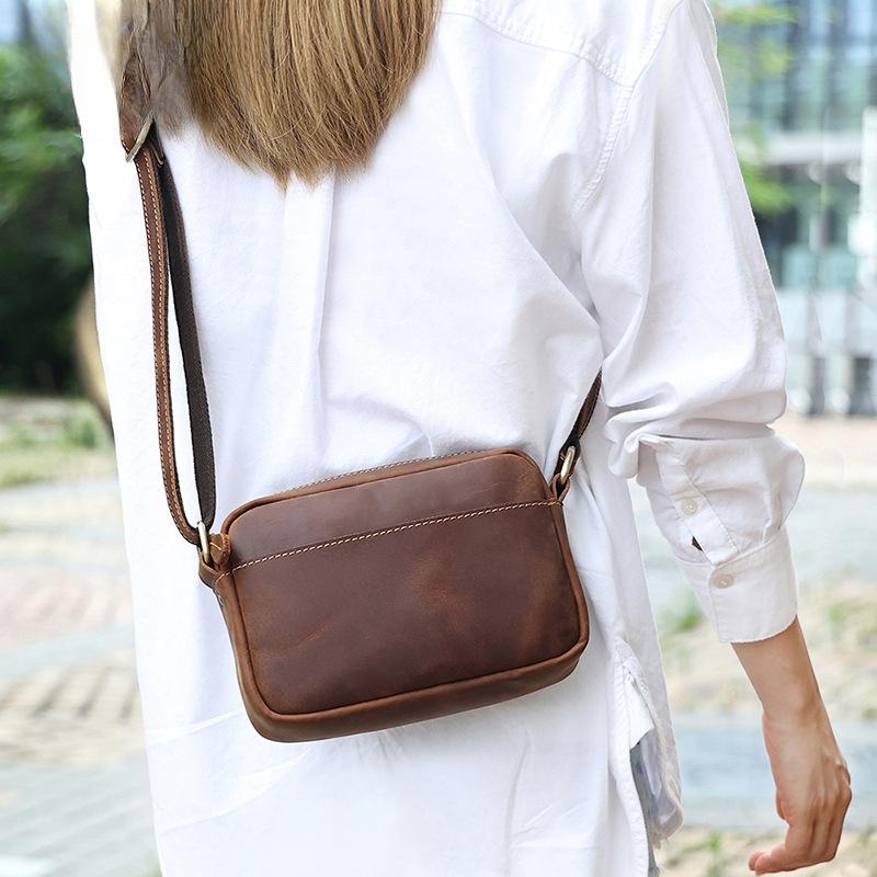 Сумка через плечо Premium Sense Niche, мужская сумка через плечо из коровьей кожи, мужская сумка из натуральной кожи, сумка через плечо в стиле ретро, мужская сумка-мессенджер