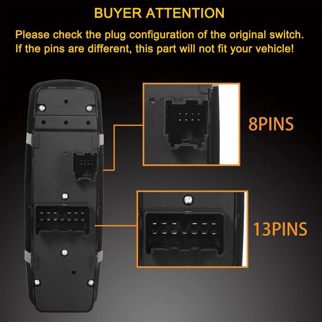 68084001AD Master Power Window Switch Driver Side For 2011-2016 Dodge Journey 68084001AB 68084001AC