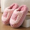 High Quality Cotton Slippers for Couples, Winter Indoor with Plush Insulation, Women's Lightweight Soft Soled Home Shoes, Winter
