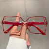 The New Style Retro Box Personality Bump Color Anti-Blue Optical Glasses Ins Trendy Versatile Fashion Anti-Blue Glasses