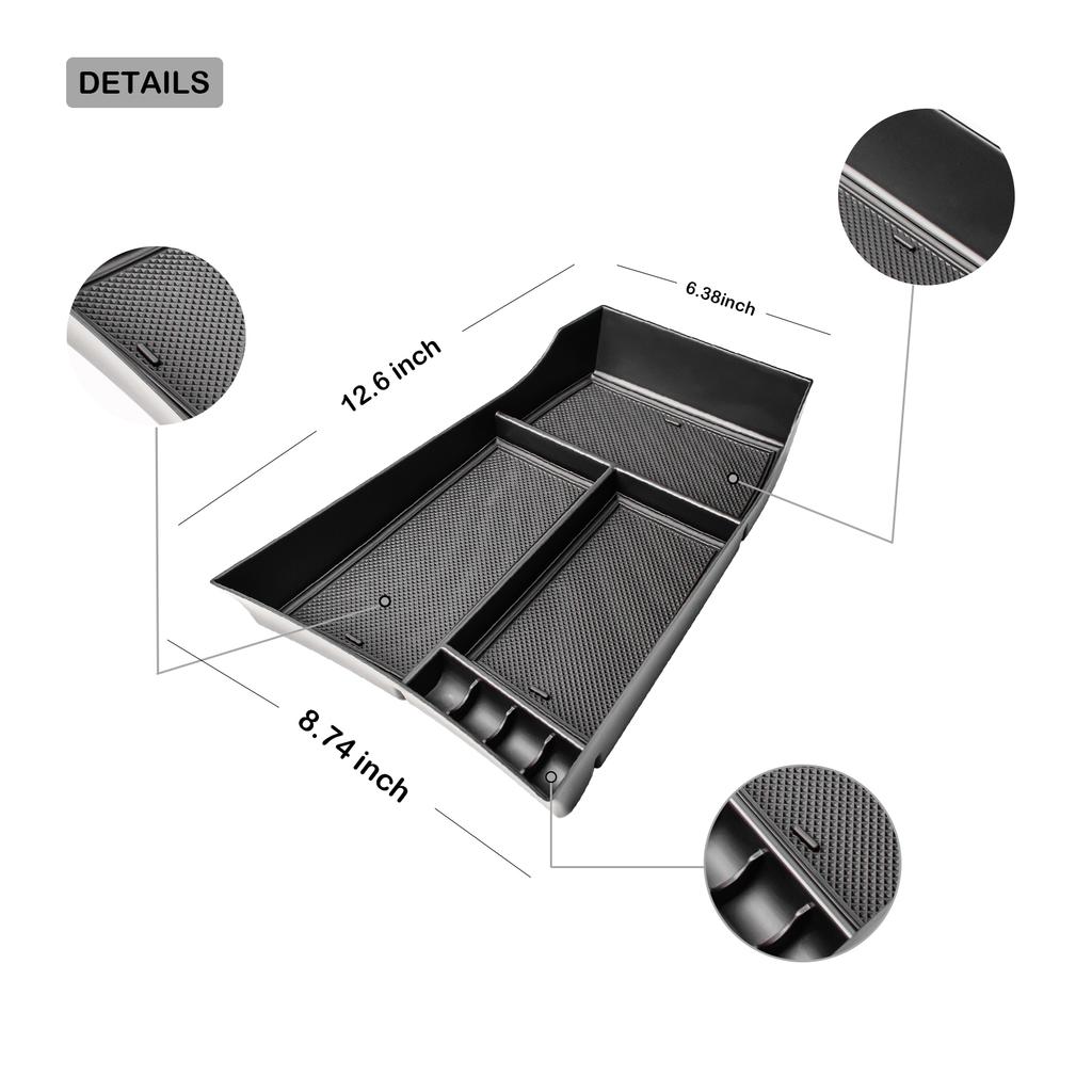 2 шт. Органайзер для центральной консоли для Nissan X-trail Rogue 2025 2025 2025 2025 T33 Нижний ящик для хранения подлокотника Лоток для автомобиля на центральную консоль