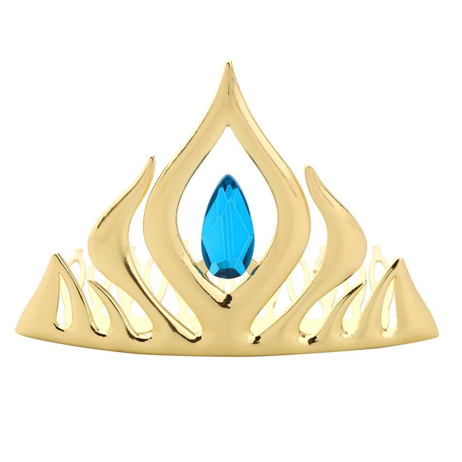 Elsa Sequin Classic Train Dress with Wig In Purple and Blue