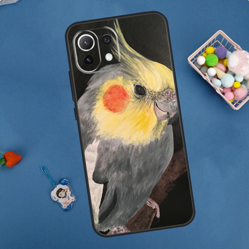 Cartoon Animal Chubby Cockatiel Case For Xiaomi 15 Ultra 13 14 11T 12T 13T 14T Pro POCO X7 Pro F5 F6 M6 X3 X5 X6 Pro Coque