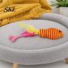 Bite-resistant Cat Toy Fish Shape Toy, Cotton Rope Lightweight with Hose Durable Feather Tassel Design, Wear-Resistant Scratch-Resistant Relieves