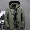 Mens Short Winter Down Jacket Outdoor Casual Multi-pocket Hooded Warm Coat EUR Sizes