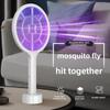 USB Rechargeable Dual-Purpose Electric Mosquito Swatter for Indoor Use