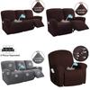 1 2 3 Seater Water Repellent Recliner Sofa Cover Elastic Spandex Relax Chair Cover for Living Room Armchair Sofa Covers