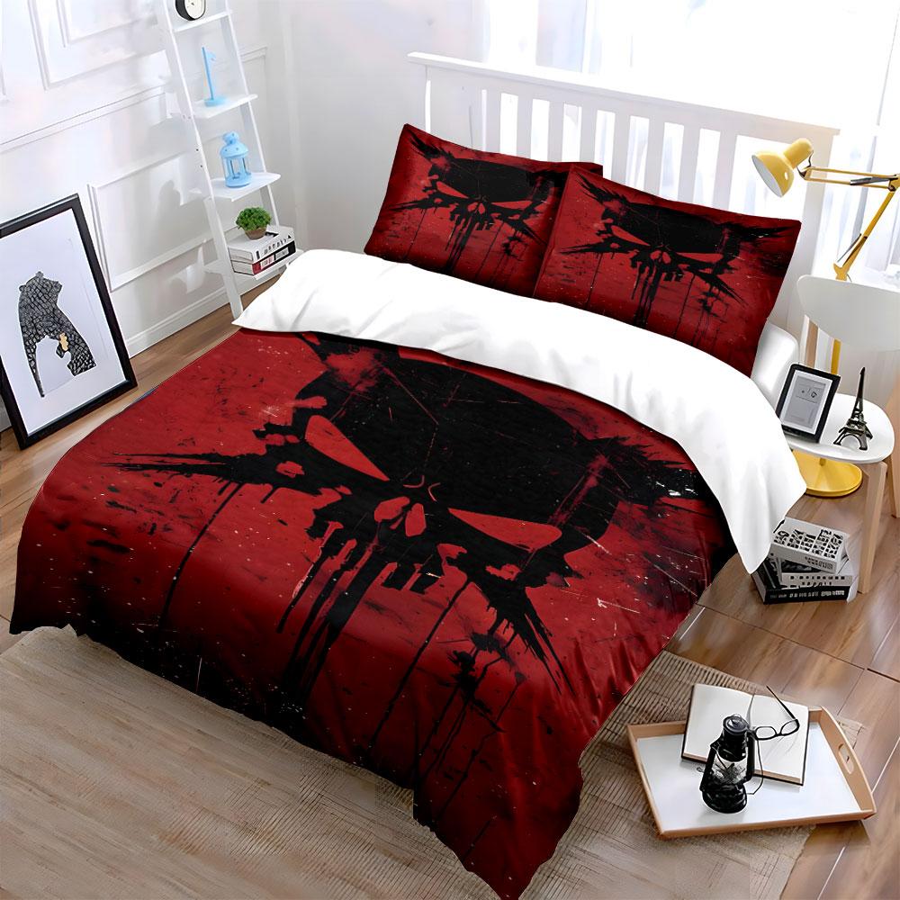 "Dripping skull chaos" Bedding sets Duvet covers Pillowcases(1* Duvet Cover 2* Pillowcases without duvet insert)