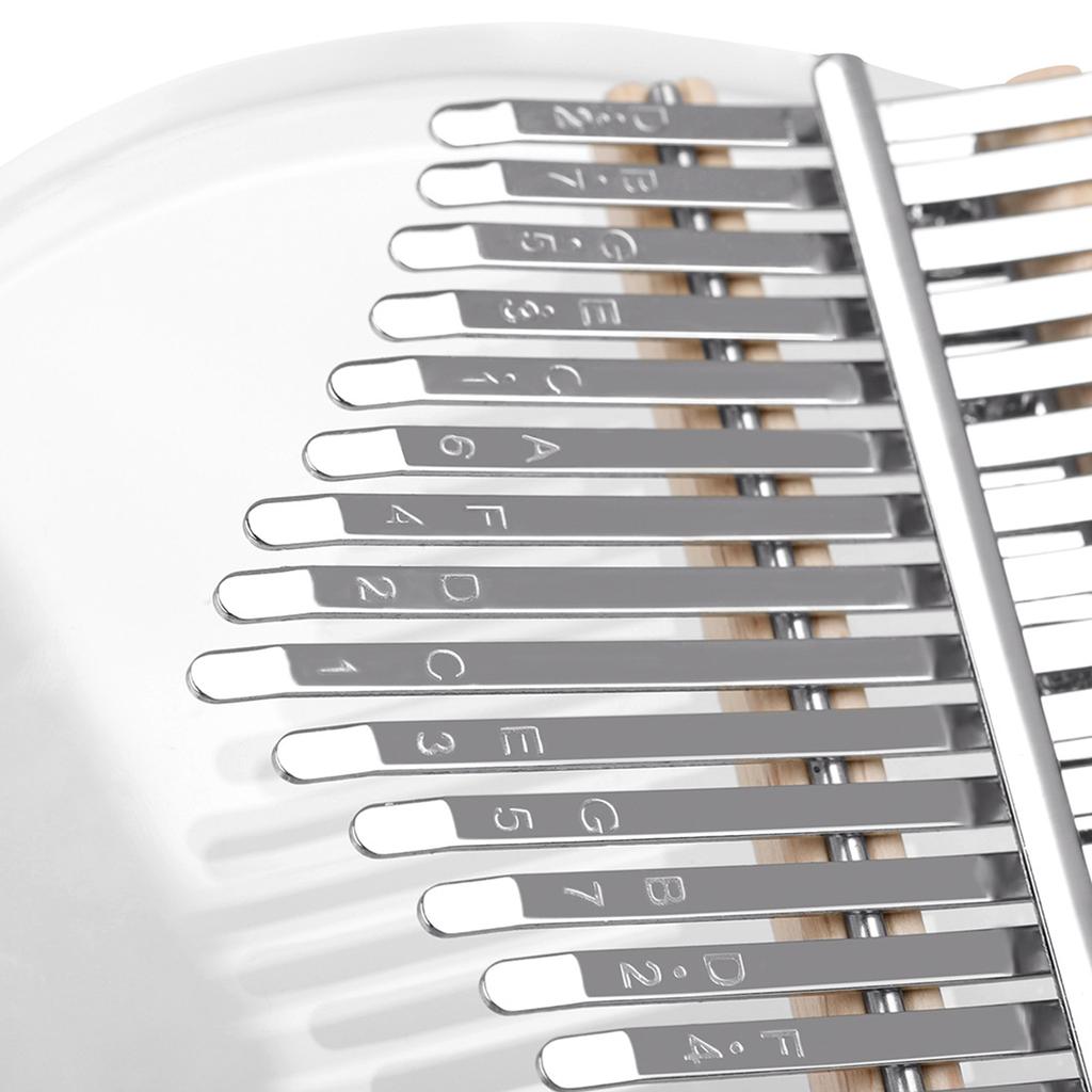 17-tone Acrylic Kalimba Thumb Piano Transparent Speaker Finger Piano Portable Musical Instrument with Study Instruction