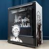 Satoru Gojo Anime Stickers for Atx PC Case,Cartoon Graffiti Decor Decals for Computer Chassis Skin,Hollow Out Sticker