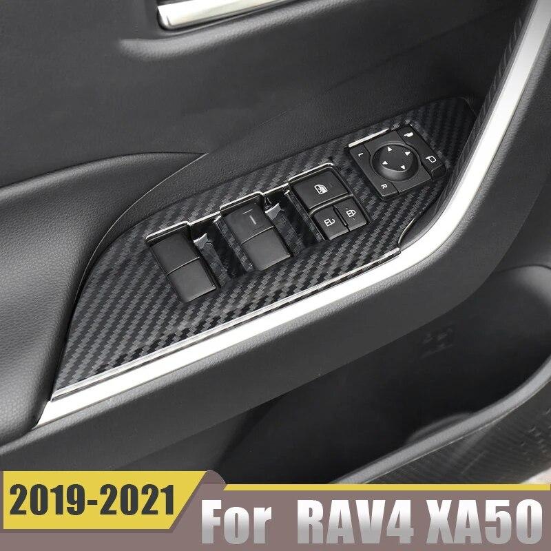 Для Toyota RAV4 XA50 2022 аксессуары для интерьера автомобиля, оконное стекло, подъемный переключатель, панель подлокотника, декоративные накладки