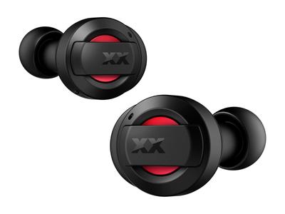 JVC Kenwood JVC Беспроводные наушники Bluetooth с шумоподавлением, красные, серии XX, мощные басы, низкая задержка, водонепроницаемые, пылезащитные наклейки в комплекте HA-XC72T-RA