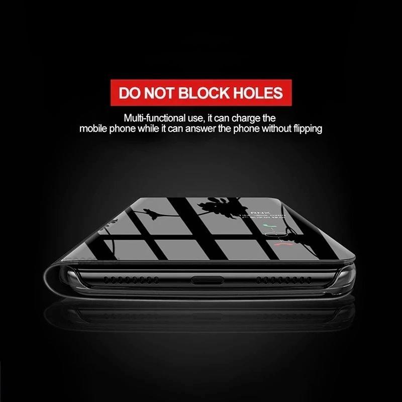 A25 Smart Mirror Flip Case For On For Magnetic Leather Wallet Case For Samsung Galaxy A35 A25 A15 5G A05 A05S Stand Holder Cover