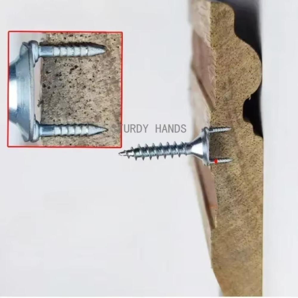 50 ШТ. Двухголовочный Оцинкованный Стальной Гвоздь Прочный Невидимый Без Шляпки с Аксессуарами Декоративная Работа Гвоздь-Барашек