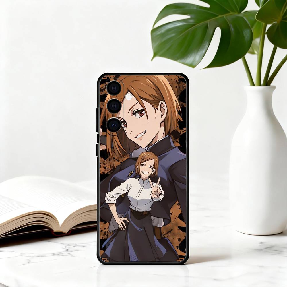 Чехол для телефона Jujutsu Kaisen - Нобара Кугисаки-NK - Для Samsung Galaxy A73,A72,A71,A70,A53,A52,A51, Мягкий силиконовый черный чехол