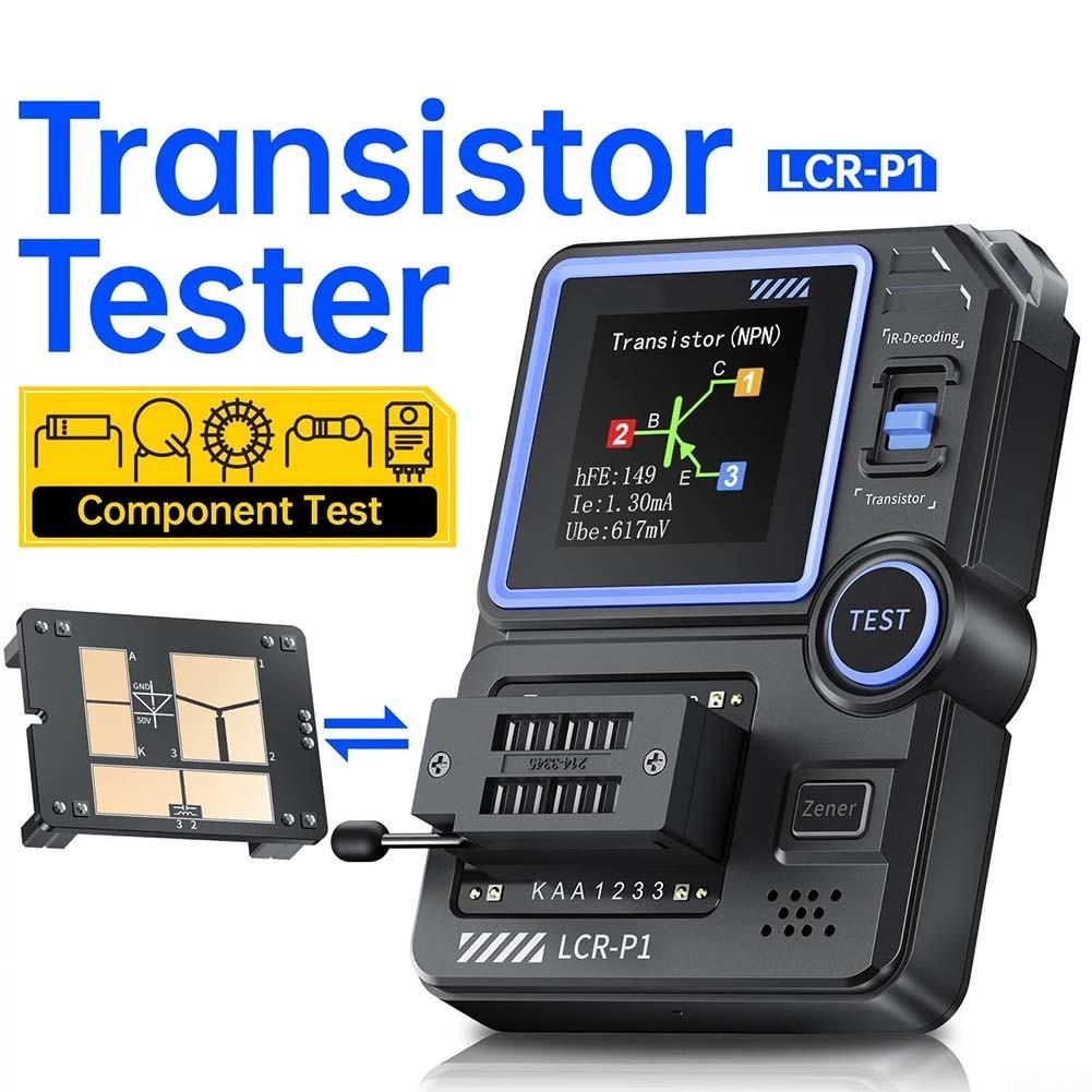 Измеритель LCR ESR LCR-P1 Тестер Точное декодирование Зарядка Type-C Ультракомпактный
