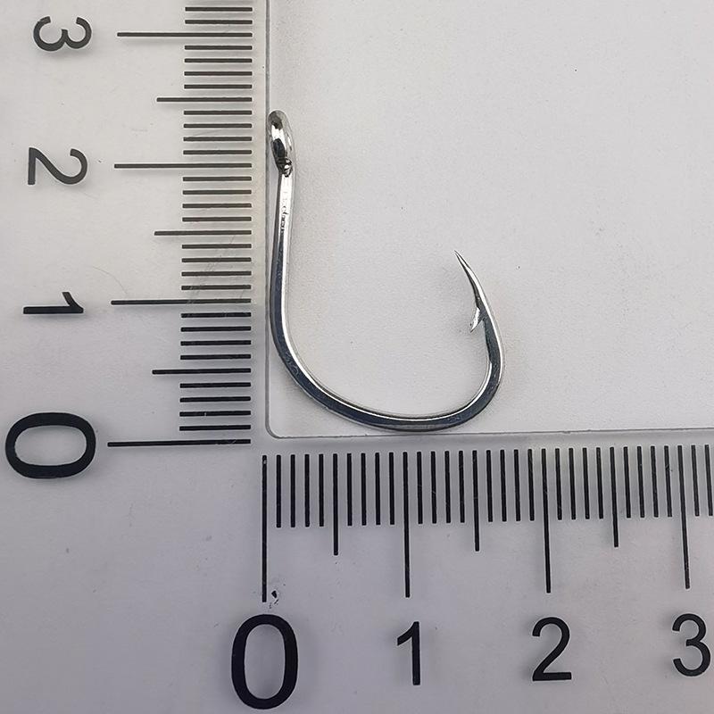 10 шт. наборов луженых антикоррозийных крючков для джиг-удочек с люверсами из высокоуглеродистой стали для глубоководной рыбалки