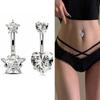 Sexy Belly Navel Piercing Stainless Steel Fashion Heart Belly Button Ring For Women Girls Belly Piercing Ring Body Jewelry
