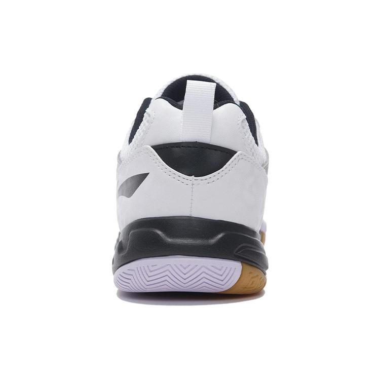 New LiNing Koba Cushioned Slip Resistant Abrasion Resistant Breathable Low Top Badminton Shoes White Black AYTM079-11