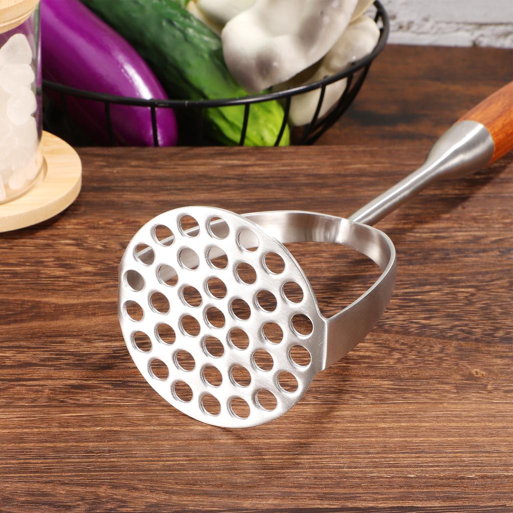 Stainless Steel Potato Masher Manual Potato Crusher Hand Pressing Tool Mashed Potatoes Vegetable Kitchen Gadgets Fruit Presser