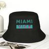 Панама с логотипом Miami Vice для унисекс Рыбацкие шапки Классические дорожные походные кепки Складные уличные индивидуальные солнцезащитные кепки