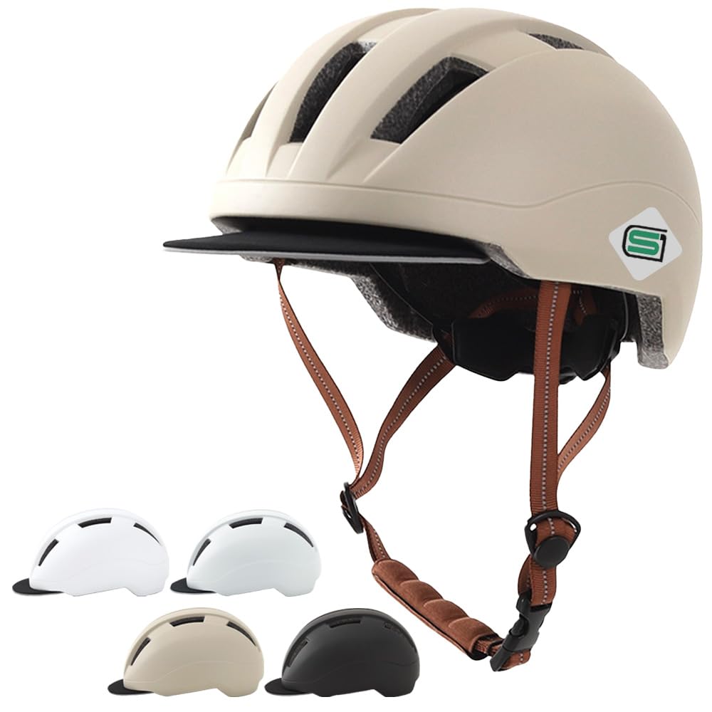 SG Certified Bicycle Helmet 270g with Detachable Made In Adjustable Size SG SG SG for Road and Skateboards Co-Goods (Ultra-Lightweight Visor) -