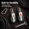 Stainless Steel Lifting Pulley Quiet&Smooth Swivel Pulley Gym Pulley Wheel  Sailing Boat