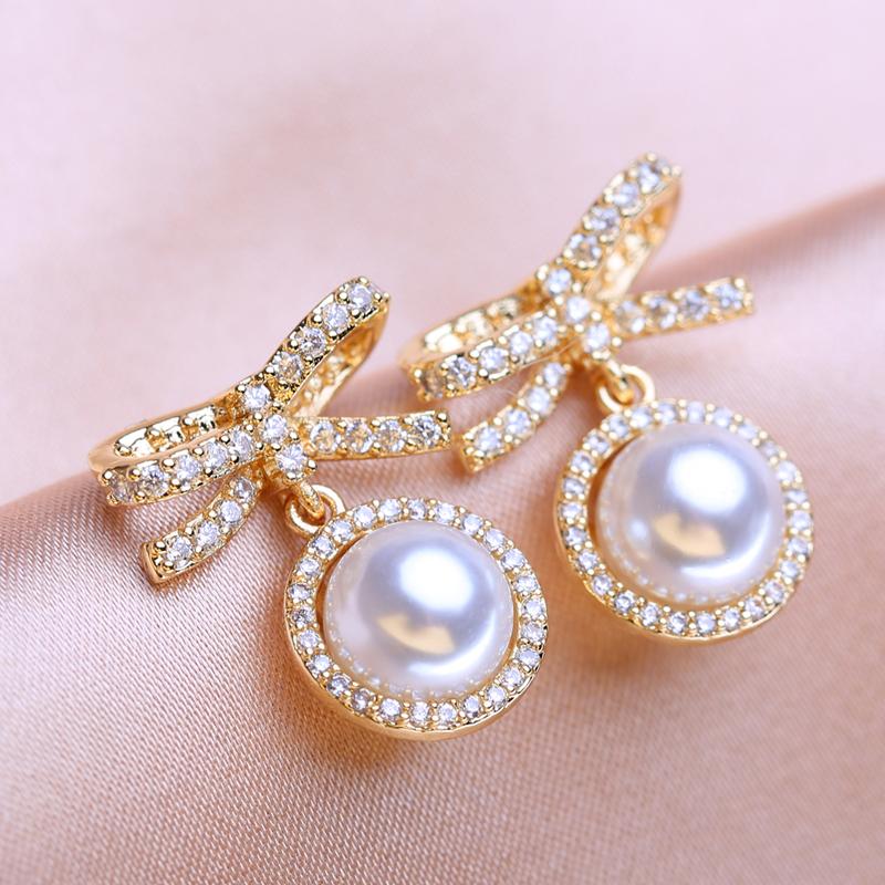 KNIKOO Серьги-капли для женщин, модные жемчужные серьги, ювелирные изделия для свадьбы, невесты, вечерние серьги, подарки