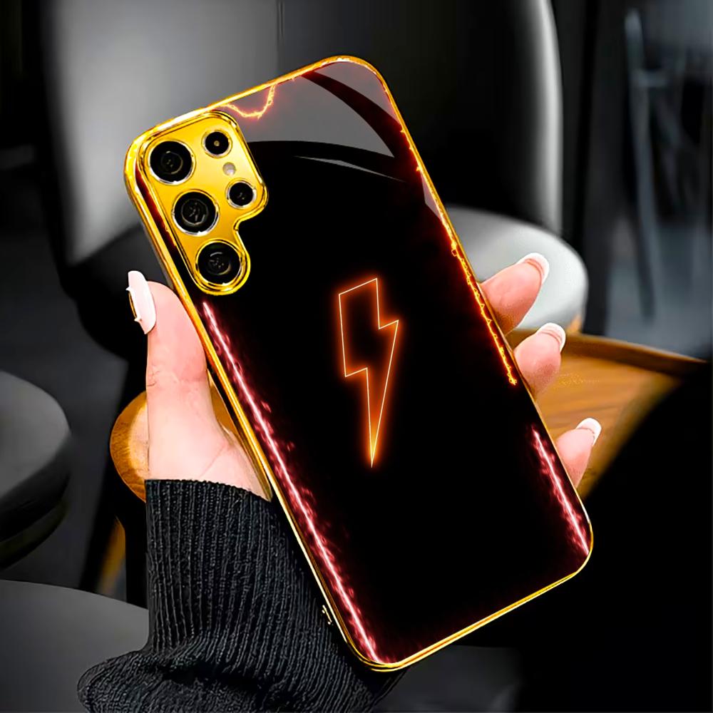 Модный чехол для телефона Lightning, новая модель-бестселлер, чехол для телефона, стеклянный чехол для телефона для Samsung Galaxy S26 S25 S24 S23 S22 FE, Ultra, Plus