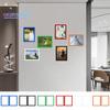 2 шт. Магнитная фоторамка-сильная гибкость, гибкая гладкая поверхность, магнитный держатель для фотографий, декор для холодильника, товары для дома