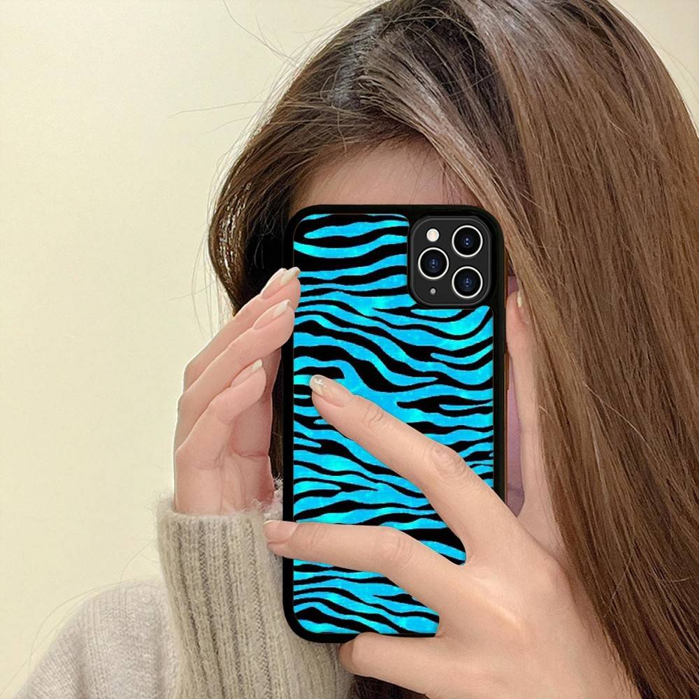 Клипарт Зебра Принт Для IPhone 17 16 15 14 13 12 11 Pro Max Plus Ударопрочная Задняя Крышка Телефона из PC+TPU