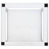 Washing Machine Pedestal with Pull Out Shelf White