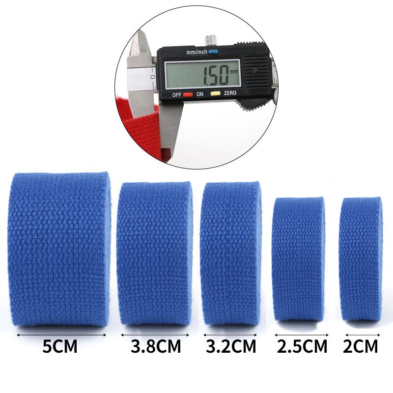 Direct Supply 2Cm 2.5/3 2/3.8/5Cm Polyester Cotton Webbing Color Plain Weave Hand Webbing, Large Quantity From The Best