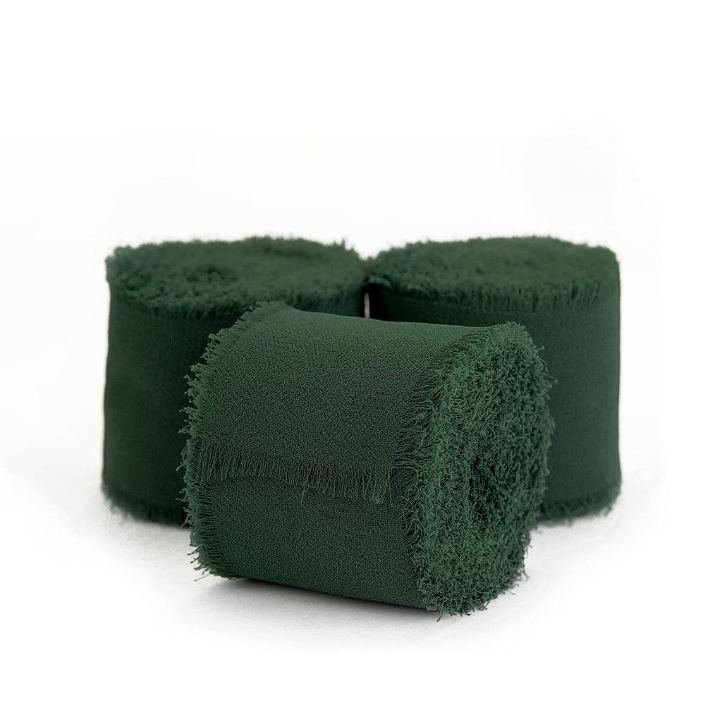 Elegant Ins Hand Torn Burlap Ribbon Chiffon Ribbon Dried Rose Color Wedding Flower Tie Hand Bouquet Ribbon Fluttering Ribbon Home Decoration