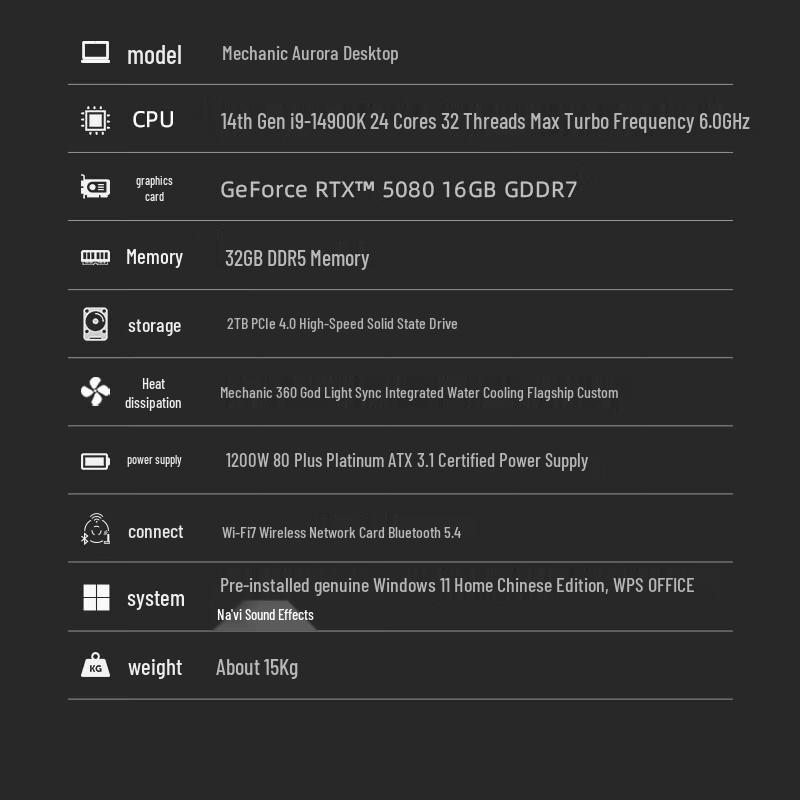 MACHENIKE Dawn High-Performance Desktop Workstation (CN version)