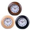 Small Clock Wood Alarm Clock with Arabic Numerals, Quiet and Elegant