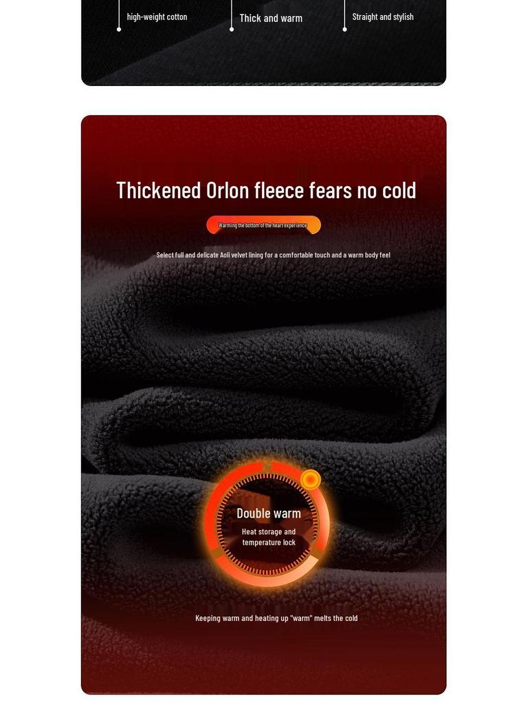 Men's Korean Style Year of the Horse Red Coral Fleece Hoodie, Thickened, Loose Fit, Pure Cotton, Round Neck, Autumn/Winter