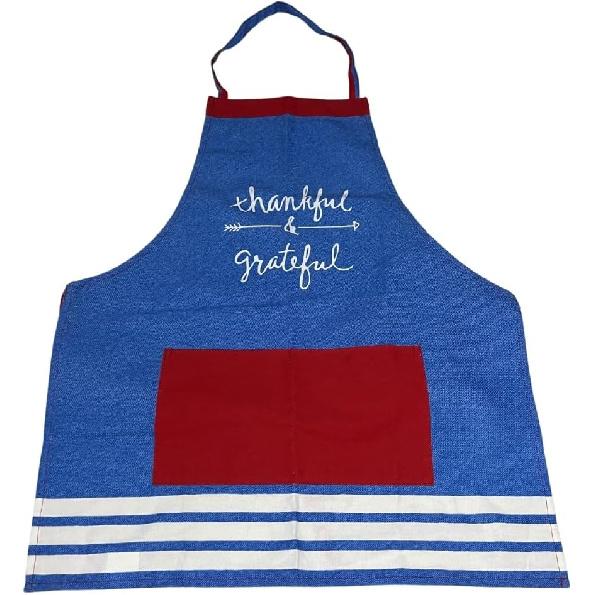 Mexican Themed Apron - 100% Cotton, Liquid Repellent, Durable, with Pocket - Ideal for Kitchen, Painting, Cleaning, Crafts