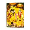 Iskcon Radha Krishna Photo Framed, Religious Painting | Home Decorative (17.78 X 12.75 cm)