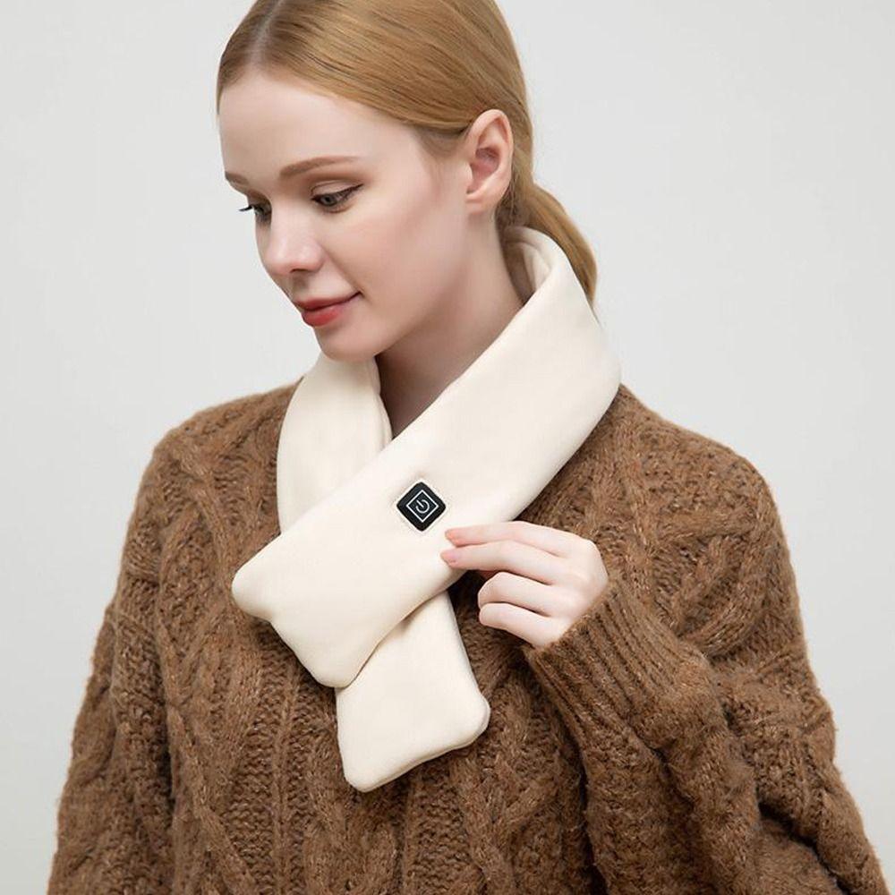Not Include Battery USB Heated Scarf Temperature Control Neck Wrap Fashion Shawl Winter