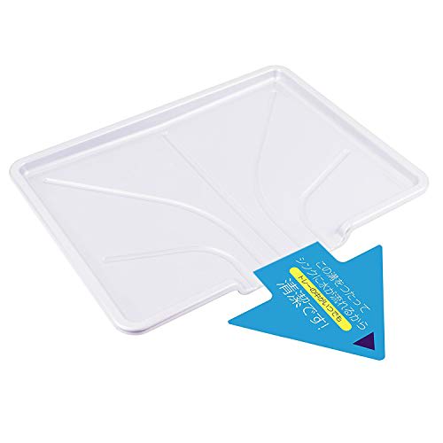 PEARL METAL Dish Drainer with Draining Tray, White, Vertical Storage, Ardeo HB-4593